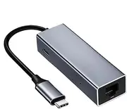 USB C Docking Station, 100W PD Input Multiport Adapter, Portable USB C Dock for Charge & Data Transmission, Data Transfer, External Display Support for Laptops & Devices