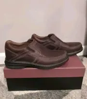 Johnston & Murphy XC4 Mens 9 1/2 Colvard Mahogany Sheepskin Waterproof Loafers