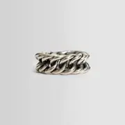 [UGO CACCIATORI] Fine Chain Ring Silver