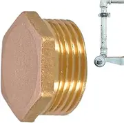 Pipe Fittings | Galvanized NPT Connector Pipe Plug | Water Pipe Plug, Blanking Plug Fitting, Portable Port Plug for Brass Socket Fitting Manifold Nut
