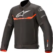Alpinestars T-SPS Air, textile jacket , color: Black/Neon-Red , size: XL