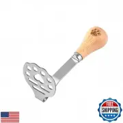 Wooden-handled potato masher,Mini Avocado Masher，Small food masher made of hi