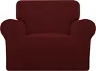 (Chair, Wine) - Stretch Slipcovers, Sofa Covers, Furniture Protector with Elast