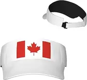 [Generic] National Emblem of Canada Sun Visor Hats Canadians Sunscreen Visor Cap for Sport Beach Tennis Golf Running Hiking