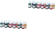 STOBOK 2sets Baking Decor Tool 12 Colors 10ml Soap Making Pigment Dyeing Pigment for Homemade Soap Bath Jewelry Kit 12pcs*2