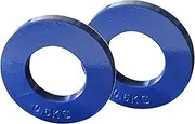 Generic 2 Pieces Micro Olympic Fractional Weight Plate Sets 0.25 Kg,0.5kg,0.75kg,1kg for Olympic Barbells, for Strength Training and Micro Loading - Blue 0.5kg, 108mm