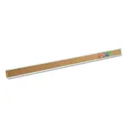 Quartet 2003 1" x 18" Bulletin Bar - Brown/Silver New