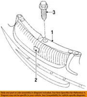 CHRYSLER OEM 96-98 Cirrus Grille Grille Components-Grille 4630590 (for: Chrysler)