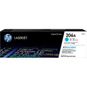HP 206A W2111A Genuine Cyan Toner Cartridge - 1,250 Pages