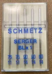 SCHMETZ OVERLOCK BLX1 Serger Needles Two 75/11 & Three 90/14