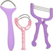 Gatuida 3Pcs Portable Facial Hair Remover Handheld Epilator with Unique Spring Design for Quick Hair Removal Facial Epilator Tool for Safe and Hair Removal