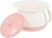 Alipis Chamber Pot Portable Toilets Bedpan Urinal Pots with Lid Handled Potty Urinal for Women Men Elderly Kid Pink