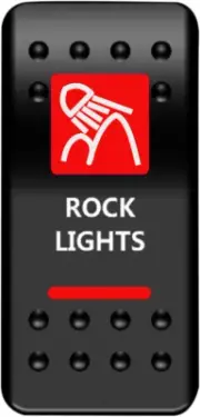 MOOSE UTILITY - RCK-PWR-R - Rocker Switch - Rock Lights - Red
