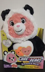 Care Bears Snuggle Pals LOVE A LOT PANDA Plush Toy Unlock The Magic - NEW