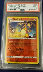 Vivid Voltage Charizard Reverse Holo 025 PSA 9 Mint
