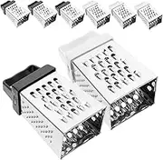 Gatuida 8pcs Grater Carrots Vegan Cheese Potato Slicer Veggie Slicer Vegetable Peelers for Kitchen Carrot Slicer Kitchen Tool Mini Vegetable Slicer Lemon Zester Stainless Steel Silver