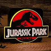 Numskull Jurassic Park 3D Lamp Wall Light - Ambient Lighting Gaming Accessory for Bedroom, Home, Study, Office, Work - Official Jurassic Park Merchandise