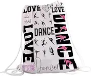 JYTAPP Dance Bag Ballet Drawstring Bag 5678 Dance Bag Dance Gifts Dance Lover Gifts Ballerina Backpack Dance Teacher Gifts