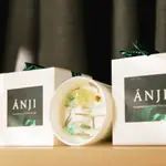 【ANJI】水晶香氛蠟燭 | 暮光之橙 | 水晶 黃水晶 綠東陵石 融蠟燈 融蠟 大豆蠟 冥想 瑜伽 香氛 療癒