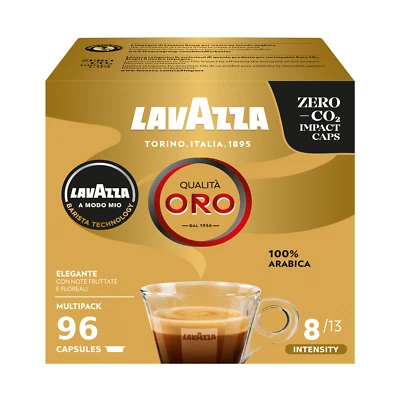 Lavazza A Modo Mio Oro x 6 boxes (96 coffee capsules/pods)