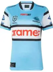Cronulla Sharks 2023 NRL Ladies Home Jersey Sizes 8-24 BNWT