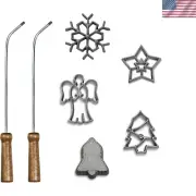 Rosette Iron 7 Piece Set, Holiday