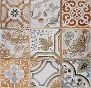 24Pcs Home Decorative Self Adhesive Tile Sticker Decal, 15x15cm Exquisite PVC Wall Stickers, Waterproof, Oil Proof, for DIY Kitchen Decoration