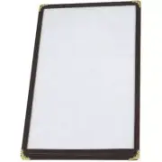 Single Menu Cover, 8.5-Inch X 5.5-Inch, Black, 10 Pack!