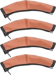 Baby Stroller Protective Handle Cover, Soft PU Leather Sleeve, Non-Slip & Comfortable Grip, Zippered & Removable Design, Easy to Clean, Perfect for Strollers & Prams
