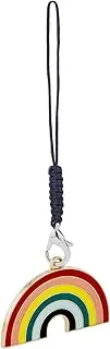 [Aqltidiz] Rainbow Mobile Phone Charm, LGBT Pride Keychain, Gorgeous Kindle Case Charm, Vibrant Hanging Pendant for Backpack, Wallet, or Camera - Aesthetic Appeal, Uniquely Yours, Metal, No Gemstone