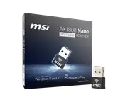 MSI GUAX18N NANO USB WIFI 6 ADAPTER