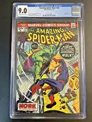 KEY Amazing Spider-Man #120 (1973) CGC 7.0 , Hulk Battle, FREE ASM #128
