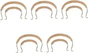 5sets Antique Teapot Handle Kettle Metal Teapot Handle Kung Fu Teapot Handle Bendable Replacement Handle U-Shape Handle Replacement Teapot Carrying Handle Stainless Steel 2pcs*5 Ciieeo
