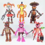 HAVEJOY FNAF 玩具五夜在 FREDDY'S 公仔,BONNIE FOXY CHICA 熊模型娃娃玩具