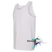 Gildan White Basic Tank Top Singlet Shirt S-3XL Men's Heavy Cotton premium