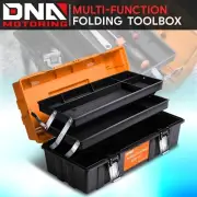Multi-Funtion 3-Tier Tray Folding Tool Organize Box Auto Repair Workshop Orange