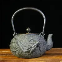在飛比找樂天市場購物網優惠-日本龜文龍鑄鐵壺純手工無涂層燒水泡茶養生家用茶壺茶具工藝禮品