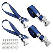 4PCS Drywall Stilts Straps, Adjustable Drywall Foot Band Straps Kit,Replacement Part for Stilts Blue