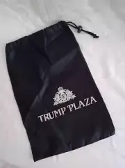 New Trump Plaza Small Drawstring Nylon Bag 9x13