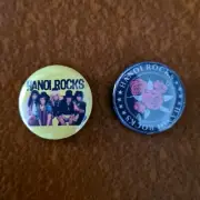 HANOI ROCKS Badge Set / Michael Monroe / Andy McCoy / Eighties / Glam Rock