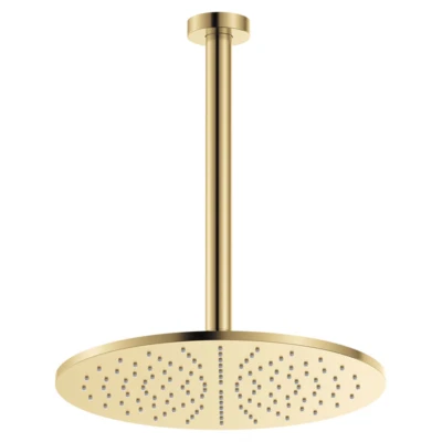 Fienza Empire Slim Ceiling Shower 300mm Head 350mm Arm Urban Brass 411109UB-C