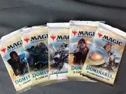 5x DOMINARIA 15 Card Set SEALED Booster Packs Magic the Gathering MTG