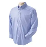 Devon & Jones, Savile Patterned Dress Shirt, Classic Fit , Blue, Small