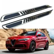 2Pcs Fits for 2017-2022 Alfa-Romeo Stelvio Side Step Nerf Bar Running Board