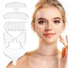 Set 11 Pcs SIlicone Reusable Wrinkles Patches/ Pads, Facial Wrinkle Remover Pad