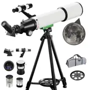 Telescope, 70mm Aperture (20X-150X) Portable Refractor Telescopes for Astrono...