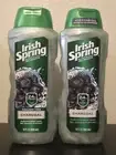 Lot of 2 - Irish Spring Charcoal Purifying Body Wash 24HR Fresh 18 oz
