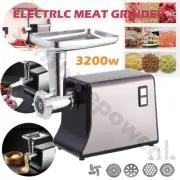 3200W Electric Meat Grinder Mincer Sausage Maker Filler Kitchen Mincing Machine
