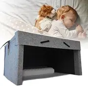 The Sleeping Cabin Tent with Built-In Bluetooth Dual Speakers, Thick Thermal Insulation Cotton, Soundproof and Light-Proof Sleeping Cabin, Creates A Safe Sleeping Environment