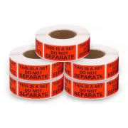 This Is a Set Do Not Separate 1x2-inch Stickers - 5 Rolls/2500 Labels